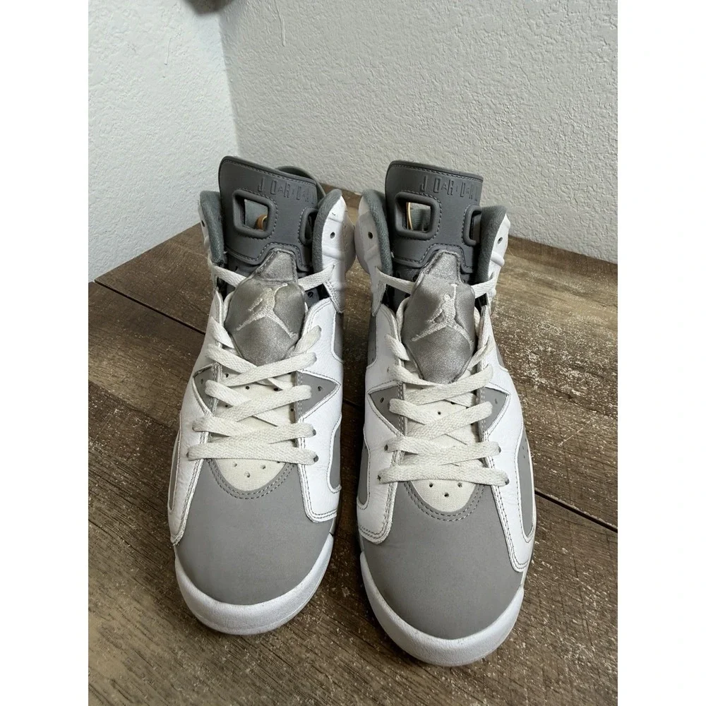 Jordan Air Jordan 6 Retro Cool Grey Men's High Top Sneaker CT8529-100 Size 9